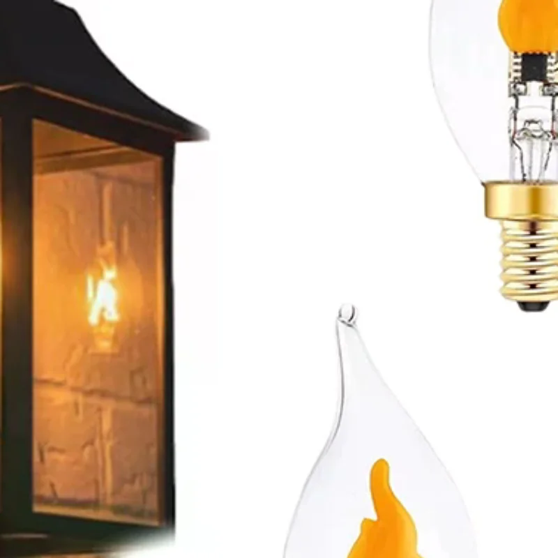 

Flickering Flame Light Bulbs E12/E14/E27 LED Flickering Flame Decoration Light Bulbs More Realistic Fire Effect Candelabra Base