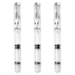 Pinceau à encre portable pour la pratique de la calligraphie, stylo à plume, stylo à encre aste, interconnexion, étudiant, quotidien, 3 pièces