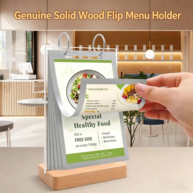 3 PCS A6 100x150mm Double Sided Acrylic Sign Holder Display Stand Wedding Photo Picture Frame Menu Paper Price Label Card Tags