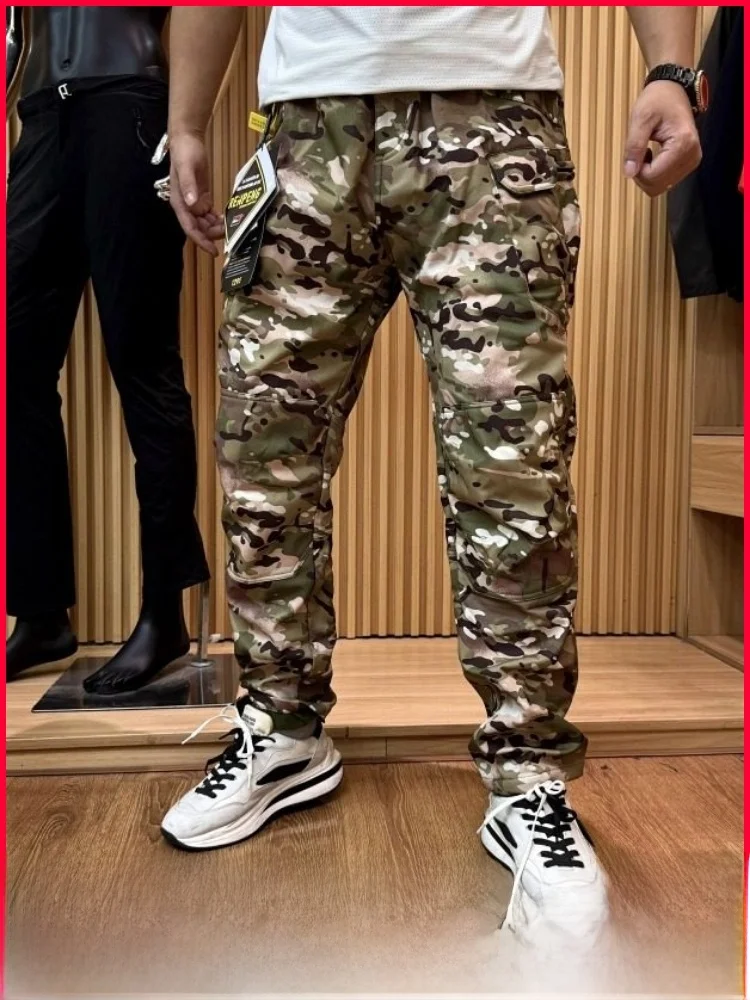 

American Tactical Camouflage Series Fce Lined Soft ell Hiking Outdoor Special Pants Autumn Winter Wear Resistant Scratch...