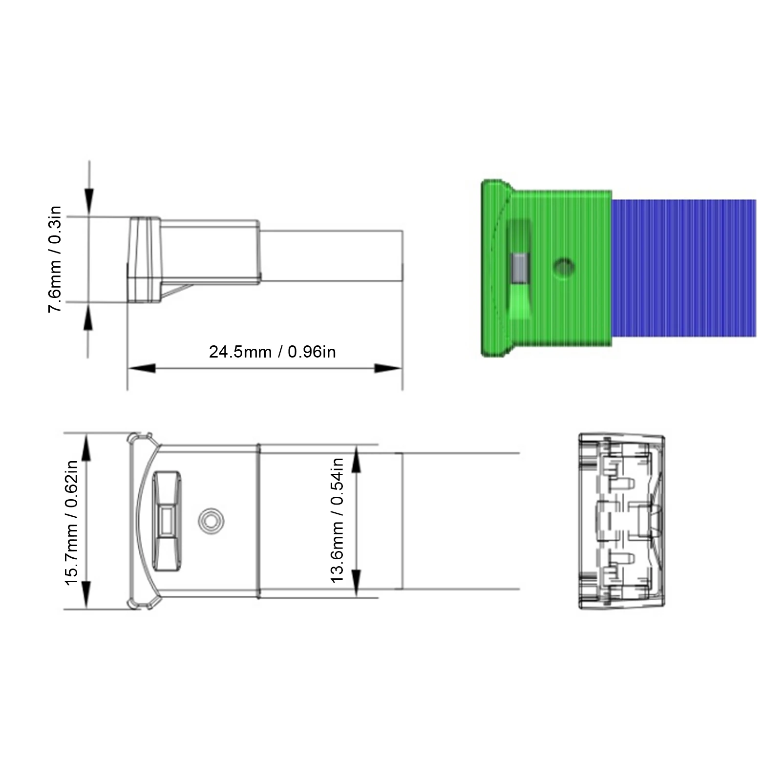 Car Interior Lamp USB LED Ambient Light 8 Colors RGB Dynamic Change Brightness Adjustable Mini Interior Decorative Lamp