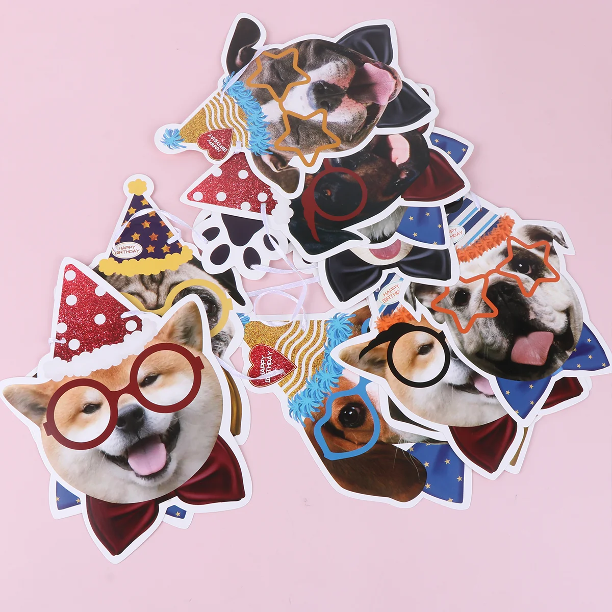 Birthday Decoration Boy Puppy Party Flag for Dog Animals Friends Banner Supplies Pet Decorate