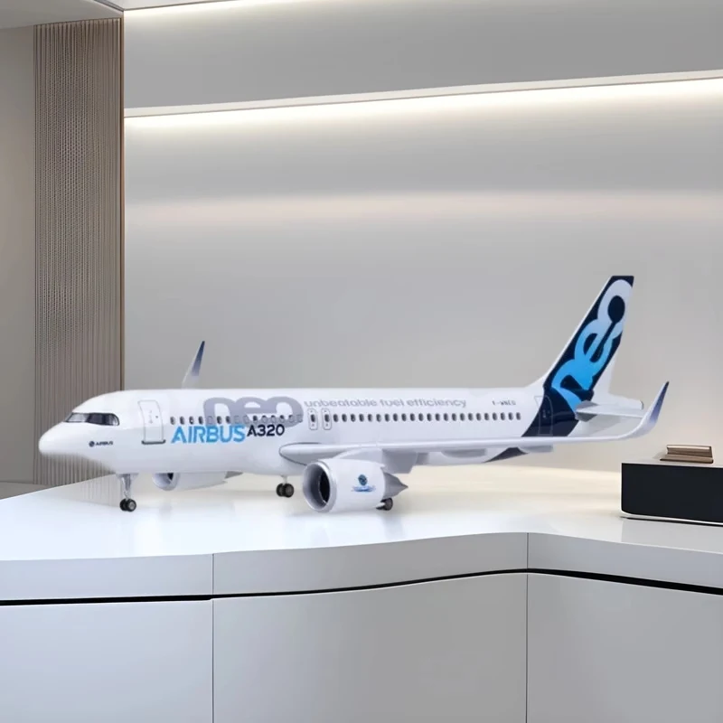 

Diecast Airplanes Room Decoration Accessories A320 Airplane Model 1:80 Scale 47cm Prototype Airlines Plane Model With Working