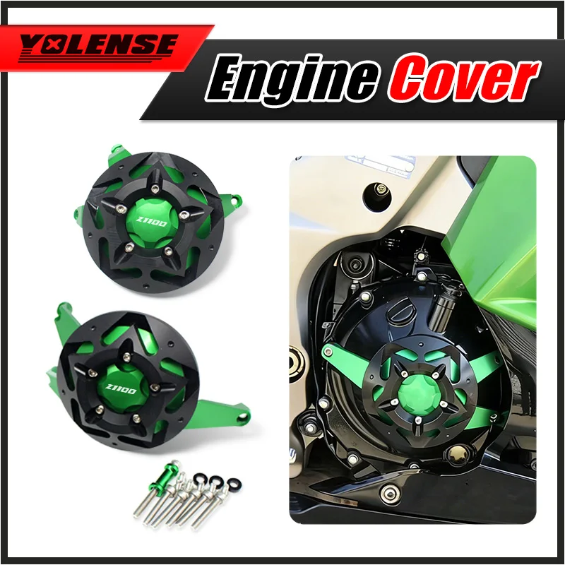 

Motorcycle Accessories CNC Engine Protective Cover Fairing Guard Sliders Crash Pad For Z1100 Z 1100 2026