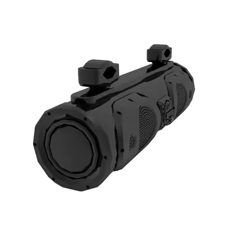 Waterproof Stainless Steel IP66 Black Durable Audio System for ATV Motor Bike Boat Wake Tower Caravan - Bar Sound BT