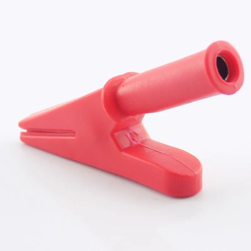 4mm Banana Plug Connector 10mm Alligator Clip Probe Test Electric Black Red Color Cable Alligator Socket Insulated Crodile Clips