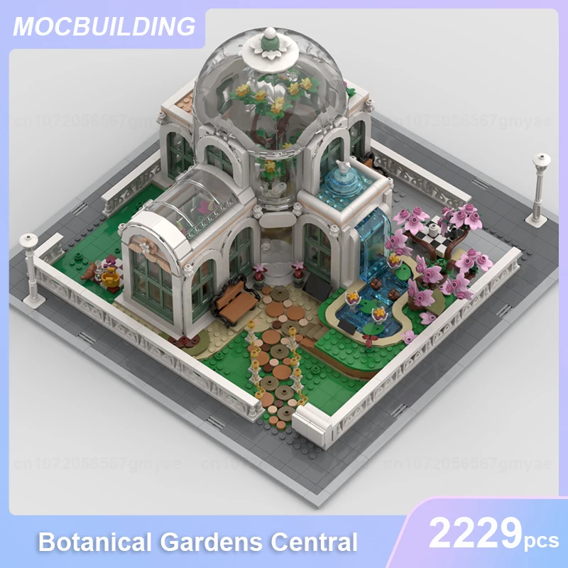 

Ботанические сады, центральные модульные MOC, строительные блоки, сделай сам, сборка кирпичей, пейзажная архитектура, развивающие игрушки, подарки, 2229 шт.