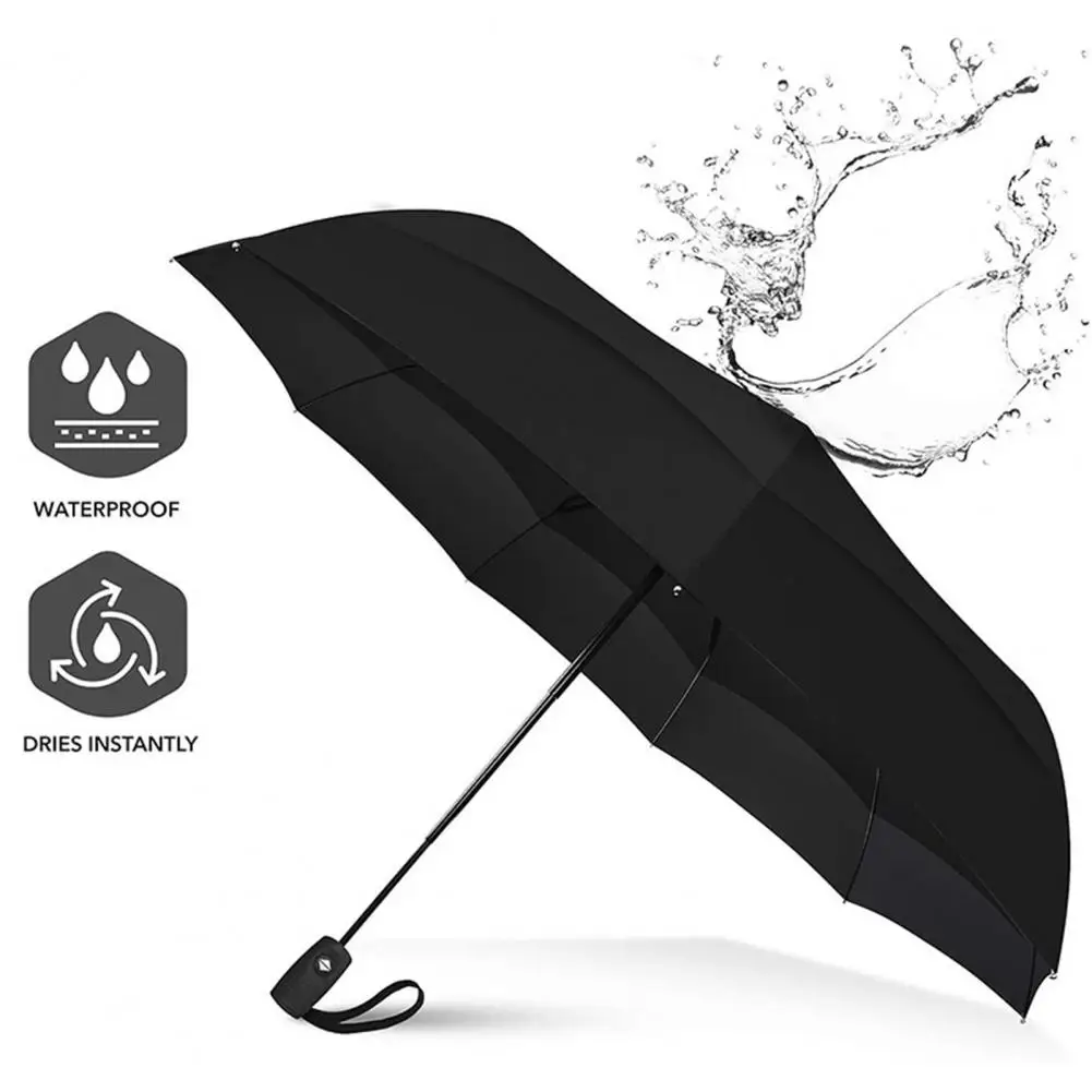 -fold Sun Umbrella Portable Uv Protection Umbrella with 10 Ribs for Sun Blocking Rain Protection Lightweight Windproof