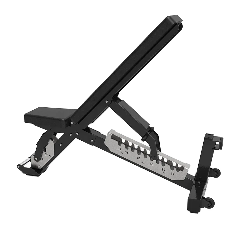 Commercial Multifunctional Metal Foldable Fitness Racks & Benches Flat Lift Dumbbell Bench Right Angle Adjustment For Training