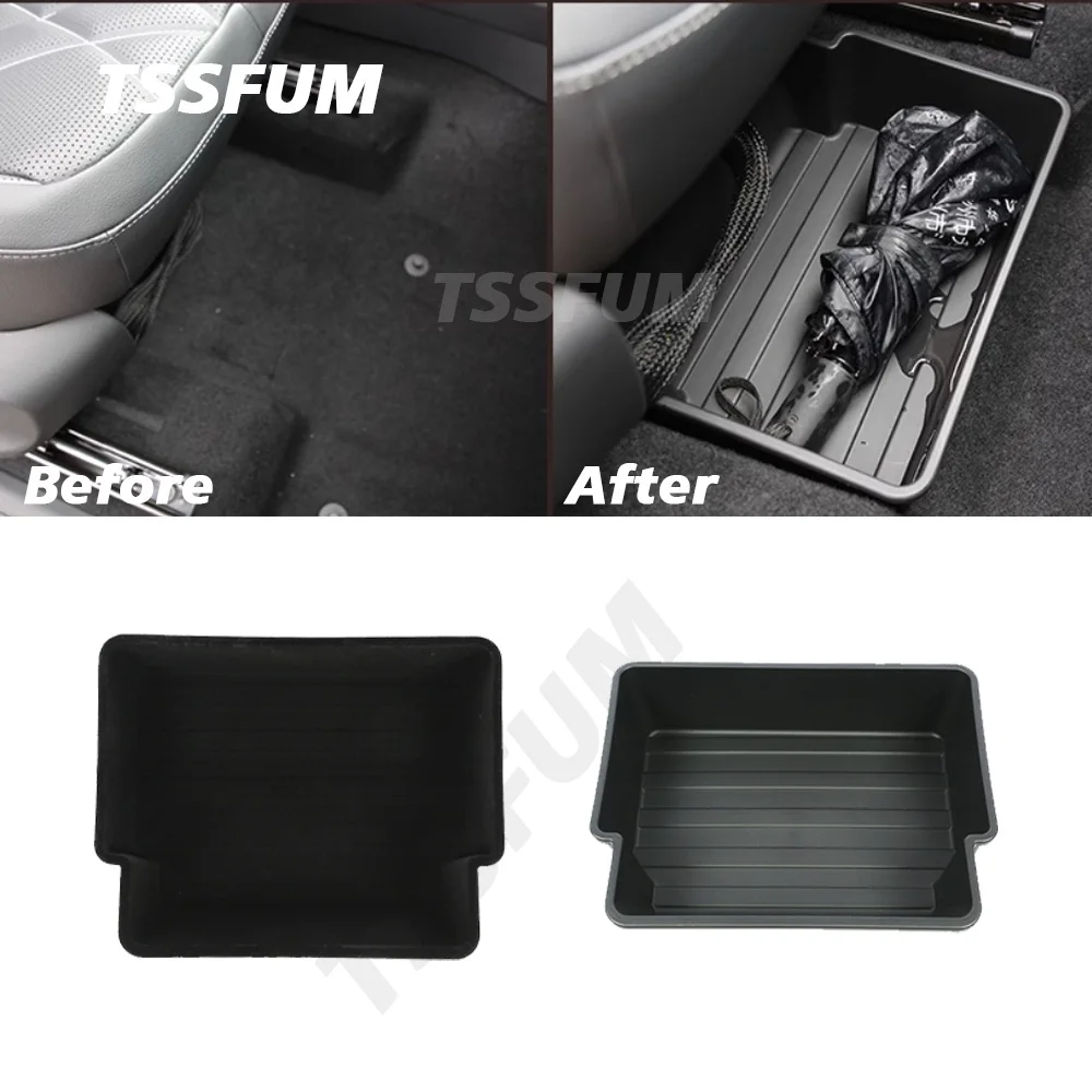 Car Interior Under-seat Storage Box Partition Storage Box for VW Viloran Tiguan R Line Teramont Tharu Tayron 2020 2021 2022 2023