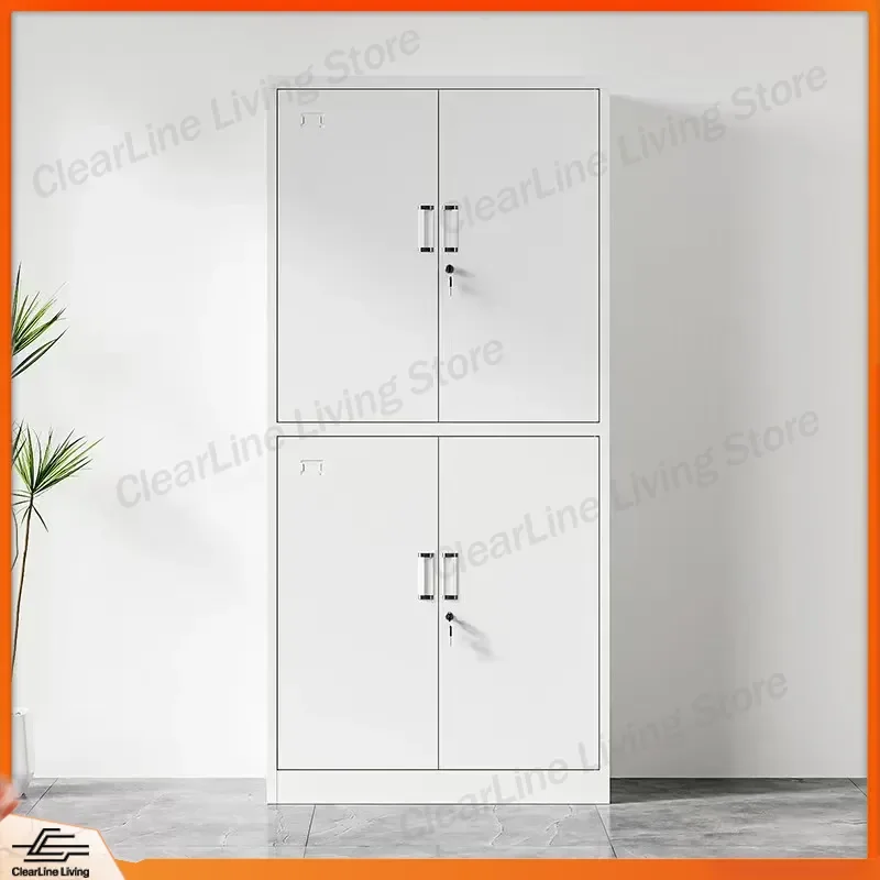 Steel Office File Cabinet Lockable Document Storage Cupboard for Financial Certificates Iron Floor Standing Filing Cabinet