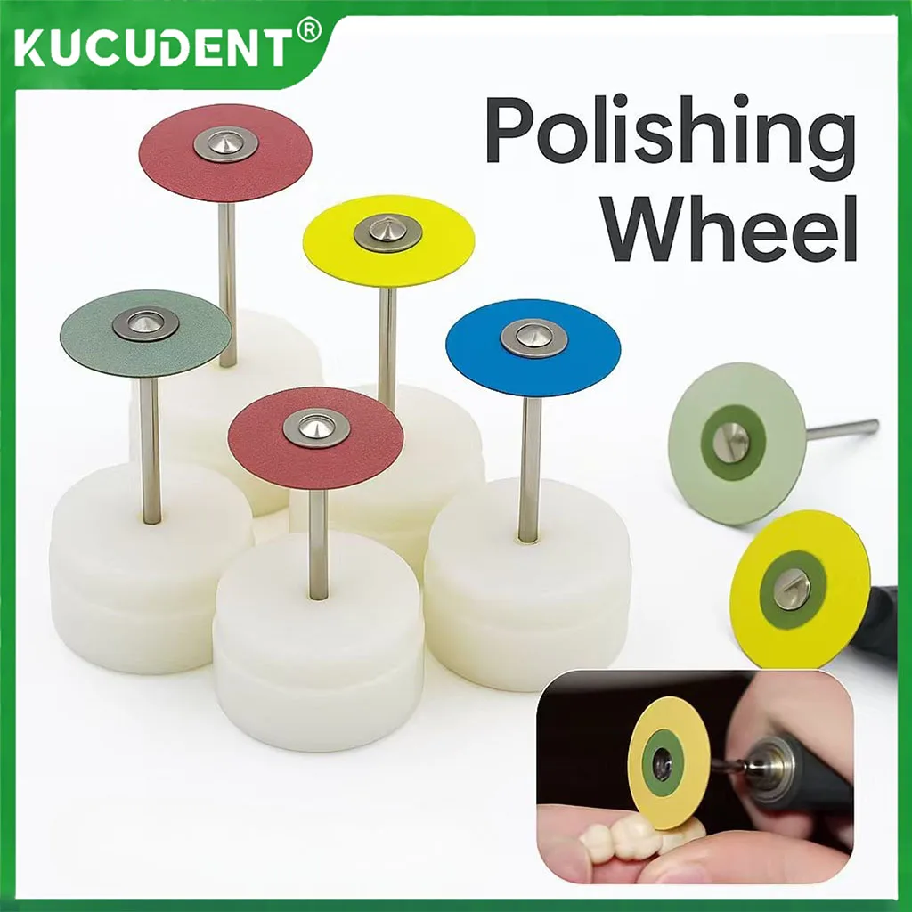 

1Pc Dental HP 26mm Rubber Diamond Polish Wheels for Zirconia Porcelain PFM Emax Dental Polisher Wheel Disc Tools for Porcelain