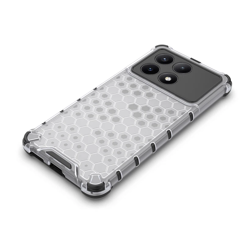 Honeycomb Shockproof For Xiaomi POCO X6 Pro Case Armor Capa POCO X6 Pro Cover Translucent Protector Xiaomi POCO X6 Pro Case