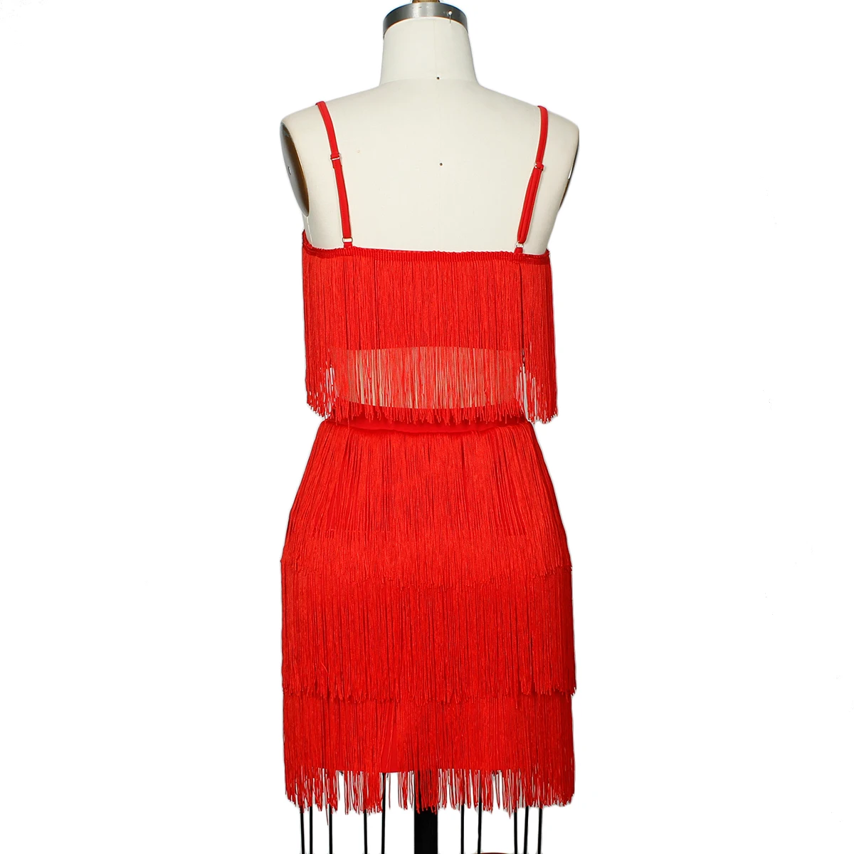 Summer Outfits For Women 2023 Women\'s Sexy Tassel Sling Crop Top Short Skirt Two Piece Set Red Party Dress Traf African Fashion