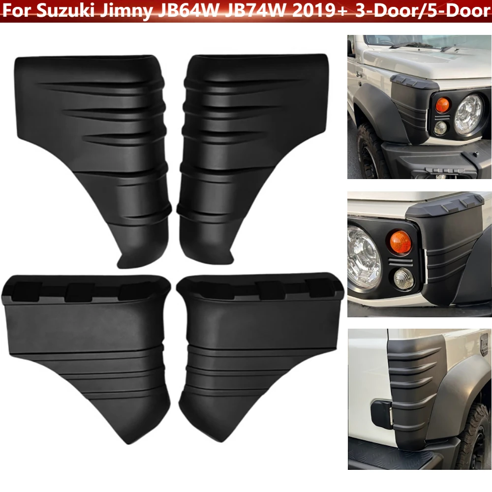 

Exterior Front Rear Auto Wrap Angle Guard Covers for Suzuki Jimny JB64W JB74W 2019+ 3/5-Door