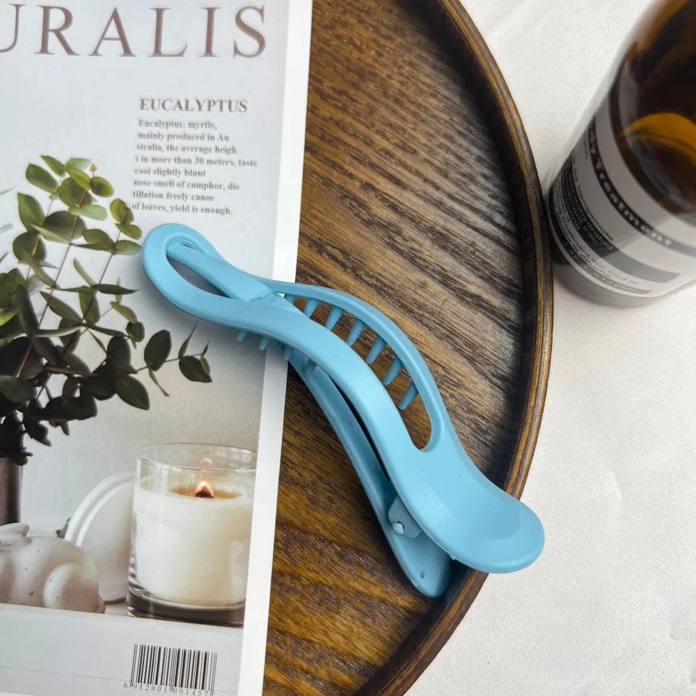 

Simple Wild Matte Women Seamless Girls Face Wash Hairpin Hair Claw Plastic Duckbill Clip
