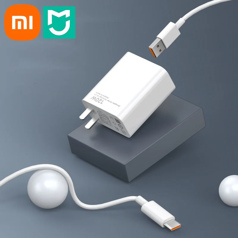 Сверхбыстрое зарядное устройство XIAOMI 120 Вт для Xiaomi Redmi Note 11T 12T 13 Pro POCO X4 6A Type-C USB-кабель для турбозарядки