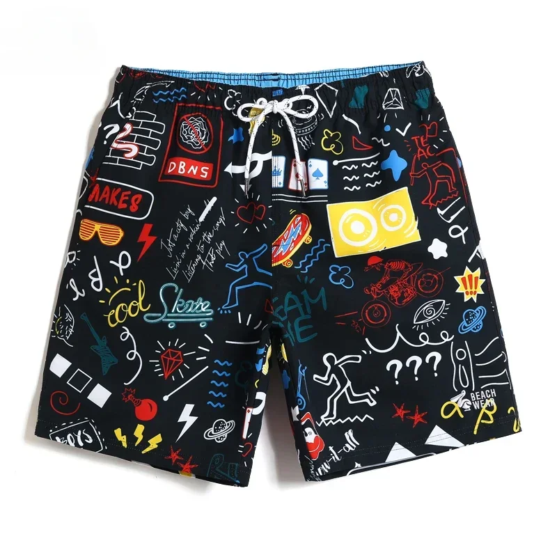 

Men Clothing 2023 Summer Trend Beach Shorts Men's Loose Quick Drying Shorts Seaside Holiday Boxer Shorts