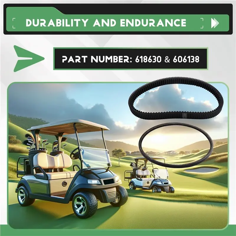 BB Golf Cart Replacement Belts- Starter Generator& Clutch Drive 618630& 606138 For EZGO TXT RXV 2010 UP With Kawasaki Engine