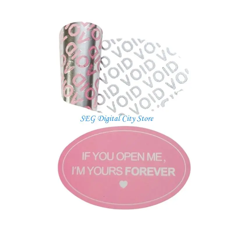 U75B 100Pcs Strong Adhesive Anti Tamper Sticker Void Labels Set That Leave Tamper Evidence On Packages Of Valuable Items