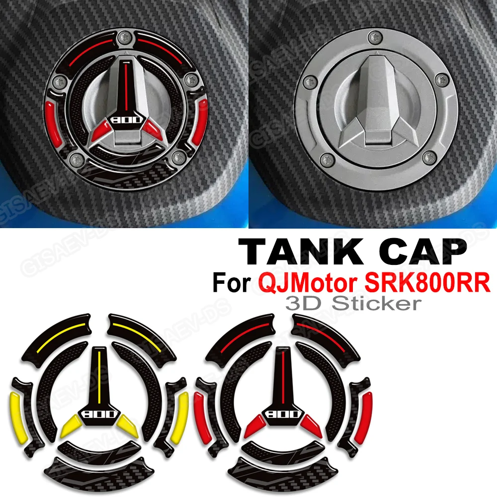 Motocicleta para qjmotor srk gsr 800 rr srk800rr tanque almofada tampa apertos kit de óleo combustível gás joelho carenagem fender cobre proteção adesivo