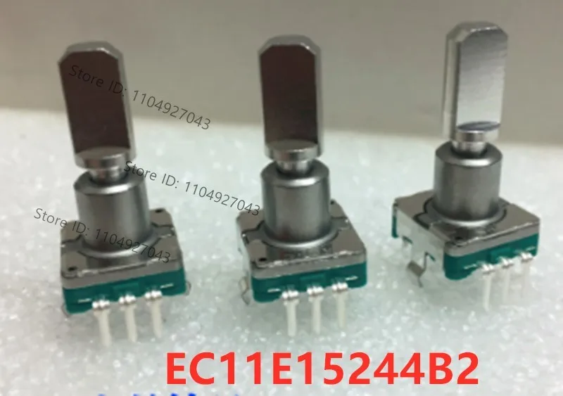 10PCS EC11E15244B2 Encoder Pulse With Key Switch Car Volume Adjustment Switch