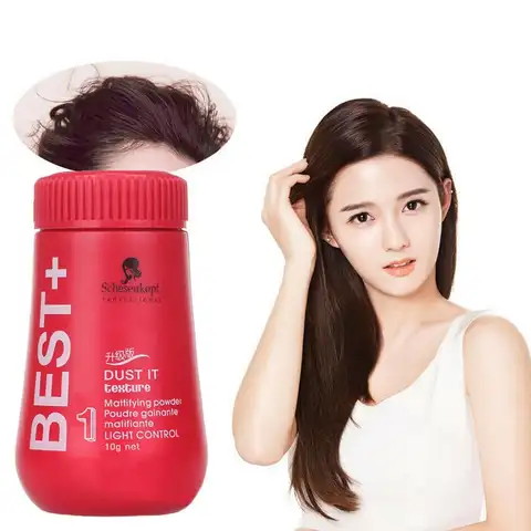 볼륨마이징 헤어 파우더, 볼륨 추가, 이발 강화, 유니섹스 스타일링, 헤어 스타일용 그리스 흡수, 푹신한 헤어 파우더, 10 g/pcs