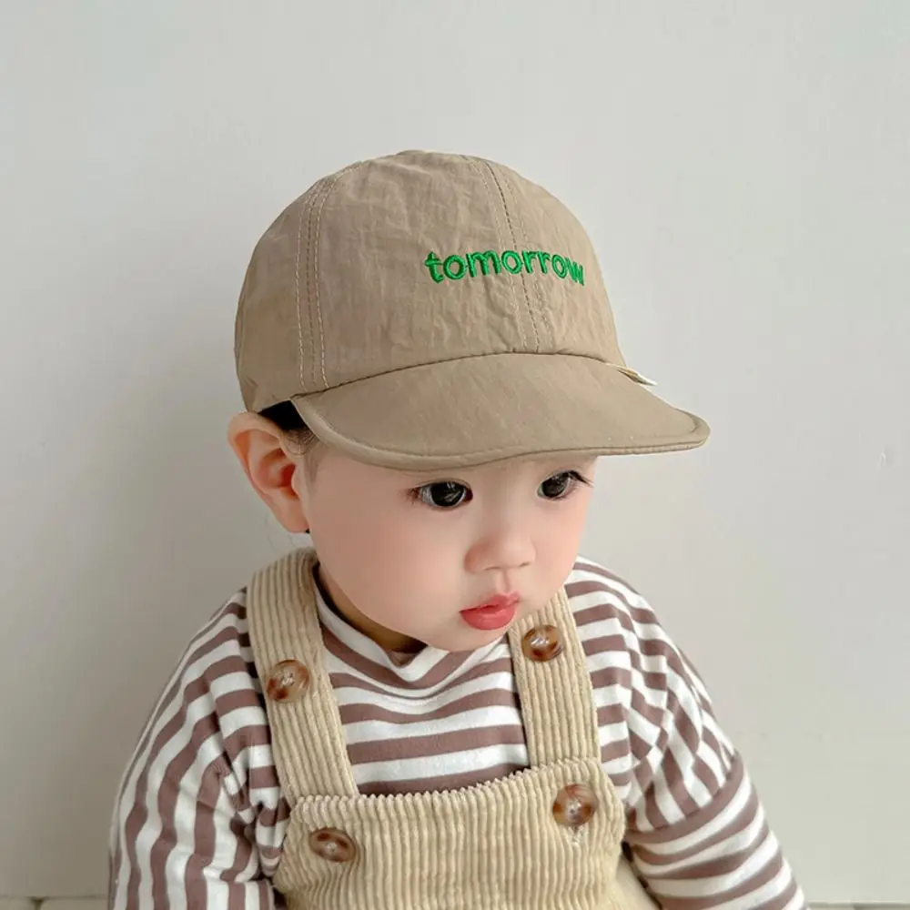 

Ins Summer Letter Baseball Cap Soft Thin Baby Peaked Hat Quick-drying Breathable Children Visors Cap