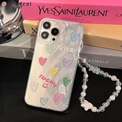 For Xiaomi Redmi K70 K60 K50 K40 Pro K70E K60E K40S Note 13 12 11 10 Pro Plus 5G Phone Case Colorful Oil Painting Love Heart