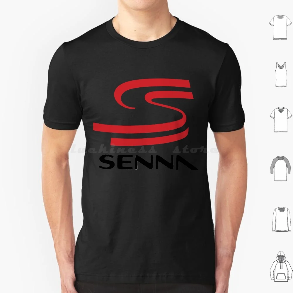 Ayrton Senna Logo Classic T Shirt Cotton Men Women DIY Print Ayrton Senna Logo Classic