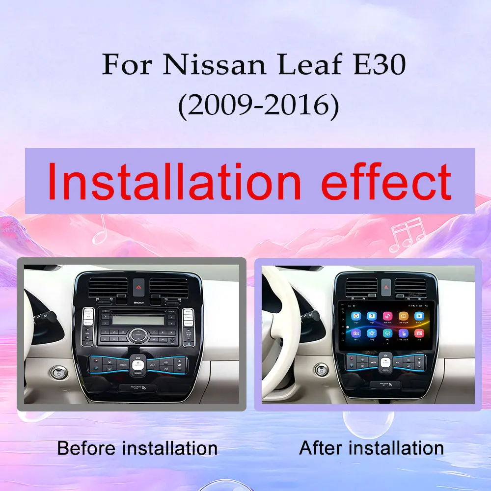 CarPlay Android for Nissan Leaf E30 2009 - 2016 YouTube Facebook GPS Navi Car Radio Multimedia Player Split Screen DSP Stereo