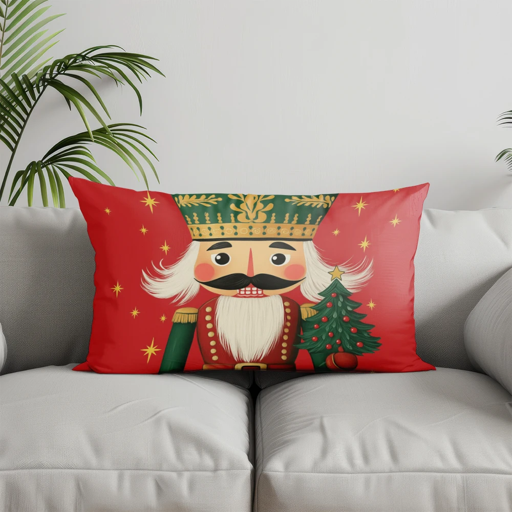 ديكور المنزل كسارة البندق والنجوم وسادة مستطيلة مناسبة للأريكة غرفة نوم غطاء وسادة السيارة وسادة الظهر المستطيلة