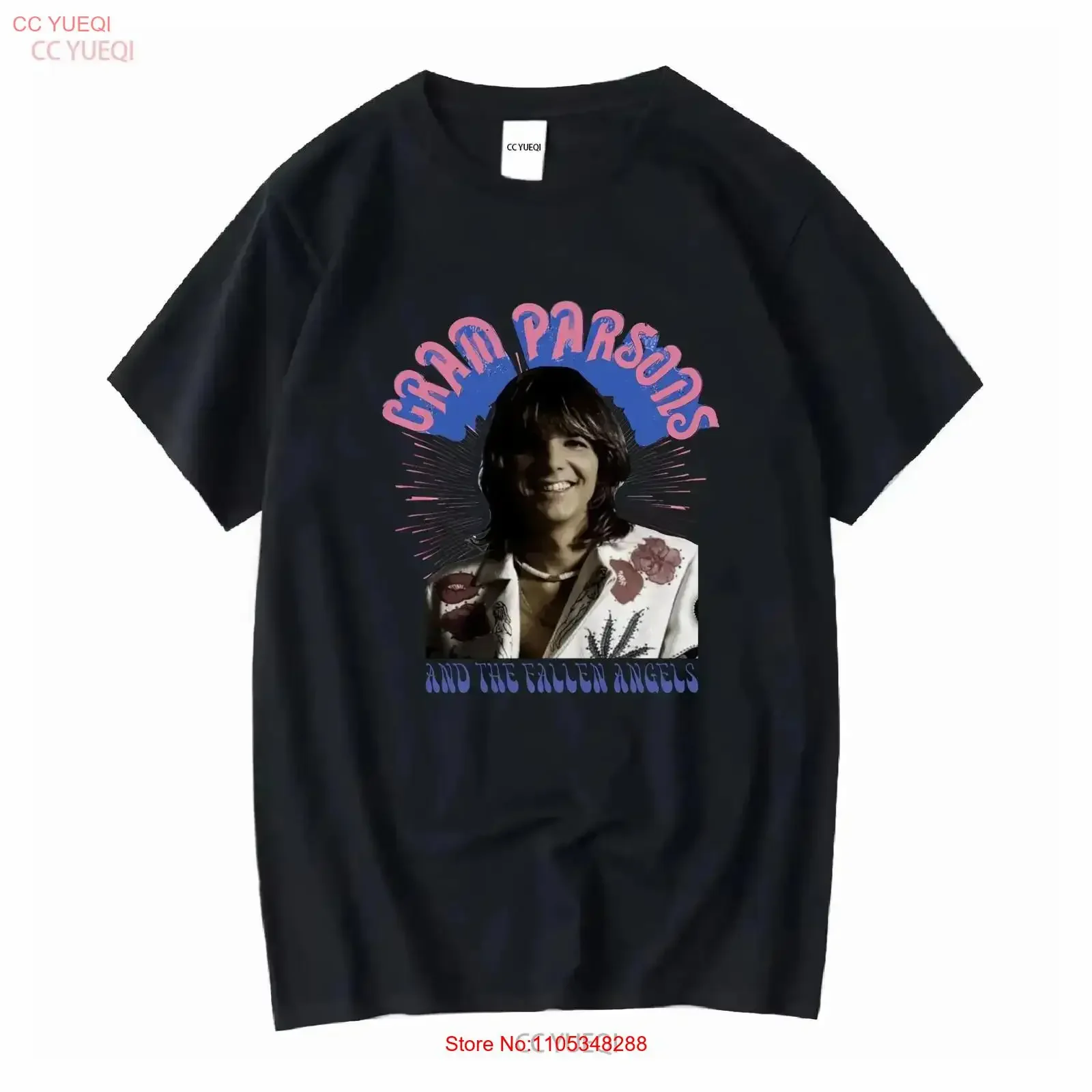 Gram Parsons And The Fallen Angels T shirt 100 Cotton vintage Washed Stylish Versatile homme Casual Top For Everyday Wear