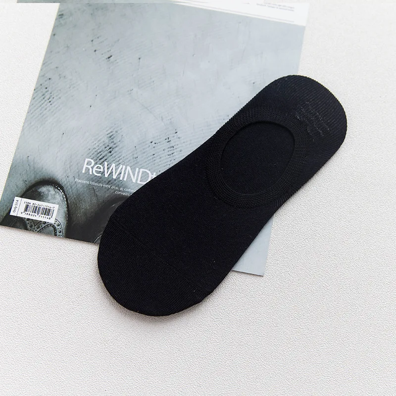 

5Pairs Men Boat Cotton Socks Summer Autumn Non-slip Silicone Invisible Breathable Socks Male Ankle Sock Slippers Sports Socks