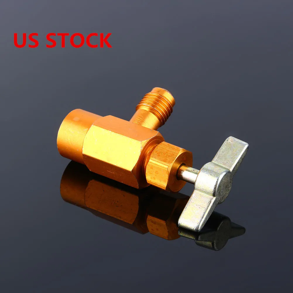 

Refrigerant Bottle Opener R134a Can Tap Valve Air Conditioning Dispensing Faucet Heavy Duty Easy Install Fits All Cans 12