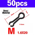 50PCS M Matt Black