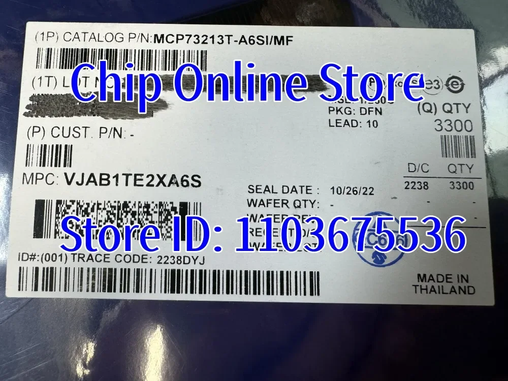5~100pcs  MCP73213T-A6SI/MF  MCP73213T  MCP73213  DFN-10  New Original
