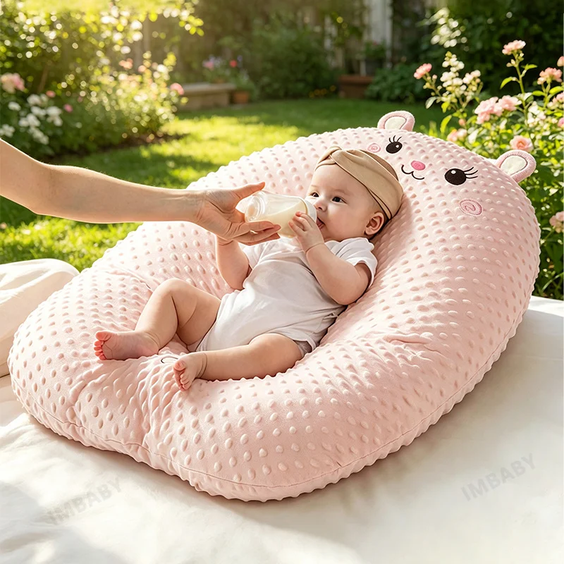 

New Baby Feeding Pillow Ultra Soft Removable Washable Back Support Pad Ergonomic Dotted Anti-spit Nursing Pillow Newborn Supplie