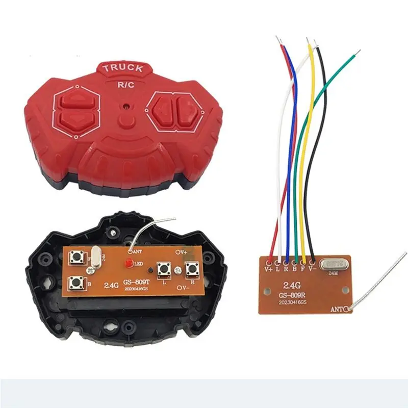 DT23 2.4G Four-Way Remote Control Module 4CH RC Remote Control Transmitter Receiver Circuit Board for Car Robot Accessories