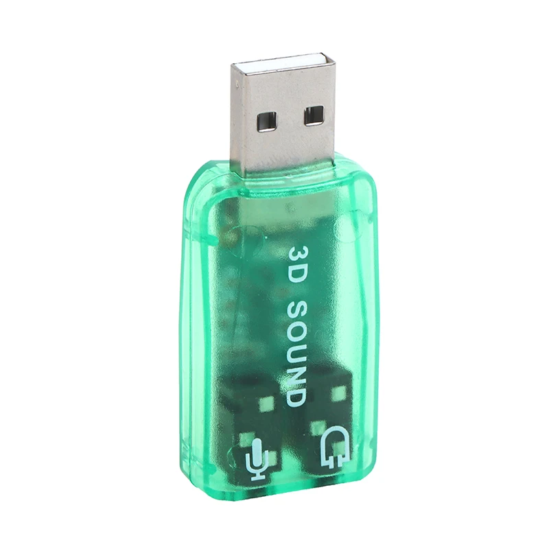 USB Sound Card External Mini Sound Card USB to 3.5mm Interface Stereo Audio Adapter for Win 7 8 Android Speaker Laptop Headset