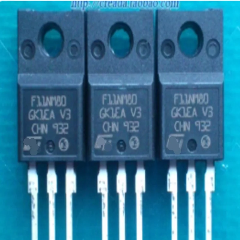 10pcs-50pcs STF11NM80 MOS Tube FET 11A 800V TO220F Silk Screen Printed 11NM80  New Original