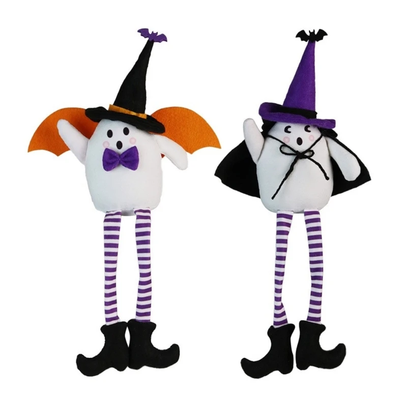 

Halloween Witch Hat Long Legged Ornament for Eerie Season Fun Home Accent T21C