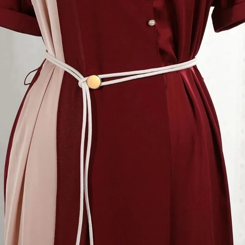 Camicia elegante Cintura in corda sottile Elegante per cintura in similpelle regolabile da donna Cintura in similpelle Versatile