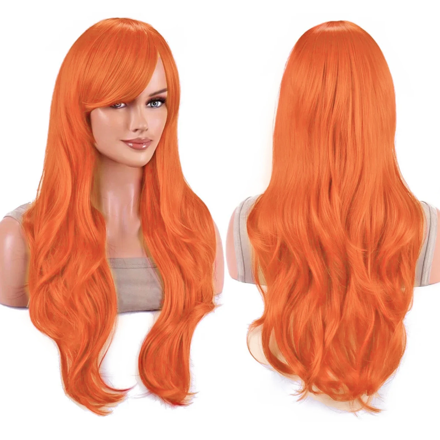 Synthetic Hair Reddish Brown Cosplay Wig Long Lolita Hair Wavy Anime Wigs Kyouko Hori Halloween Costume Wig for Women