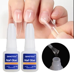 5PCS 1PCS 10g Nail Glue For False Nails Fast Drying Top Rhinestone Glue Quick Manicure Extension Gel DIY Nail Tip Art Supplies