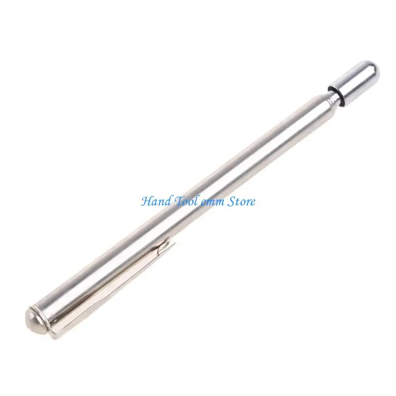 H37F Telescopic Pointer Pen 6 Section Ballpoint Pen Stainless Steel for Men Teachers Professional Executive Office Present