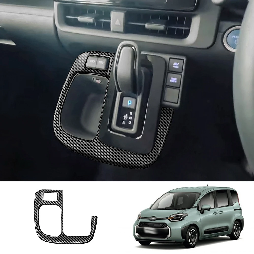 

Для Toyota Sienta 2022 2023 2024 ABS углеродное волокно центральная консоль панель переключения передач наклейка крышка отделка