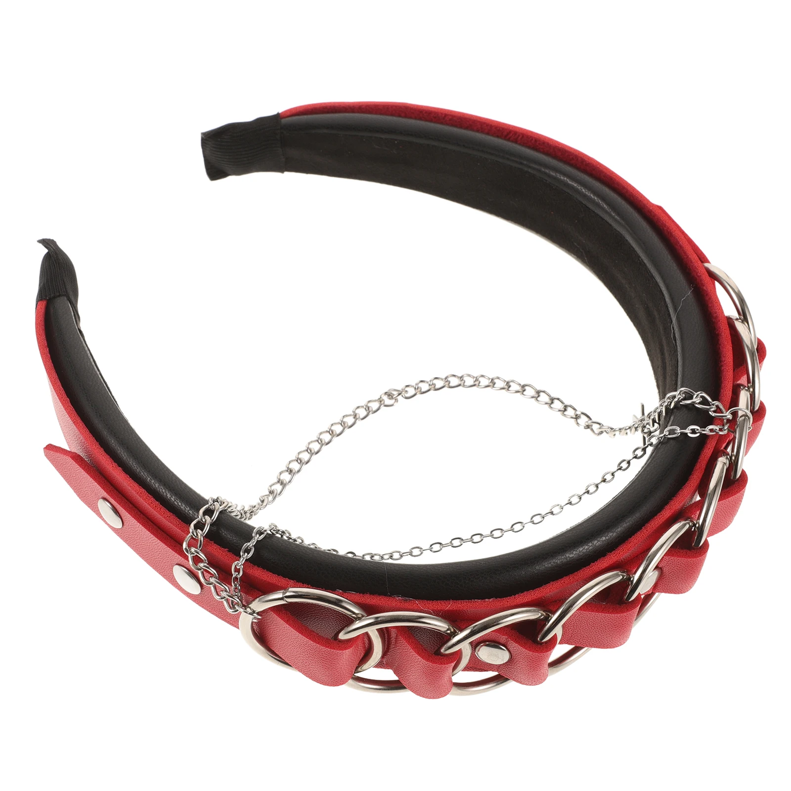 

Готический ободок на голову в стиле панк, модный аксессуар с цепочками и крестами, женский, для фестивалей, косплея, вечеринок, украшение для волос, эффектное украшение для головы