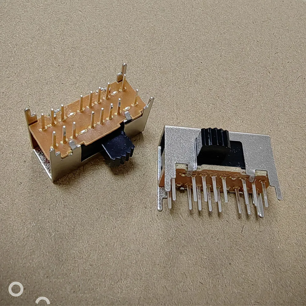 1 Pcs 16 Pin 3 Position 4P3T Panel PCB Mount Horizontal Slide Switch SK-43D03 Handle Height 5mm  Audio Amplifier Switch