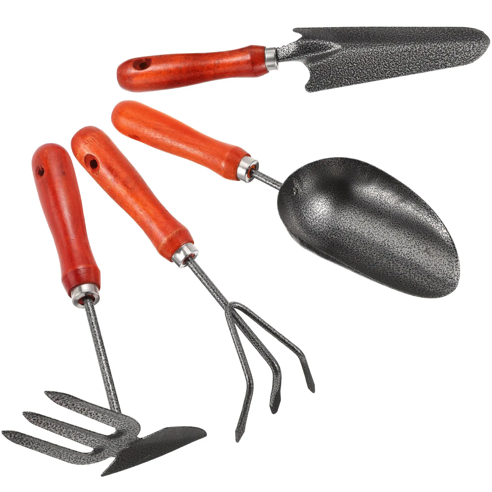 

Набор садовых инструментов из 1 комплекта: прочные, ударопрочные, с деревянными ручками, для копания, посадки, прополки, пересадки растений, садовые грабли и лопатка